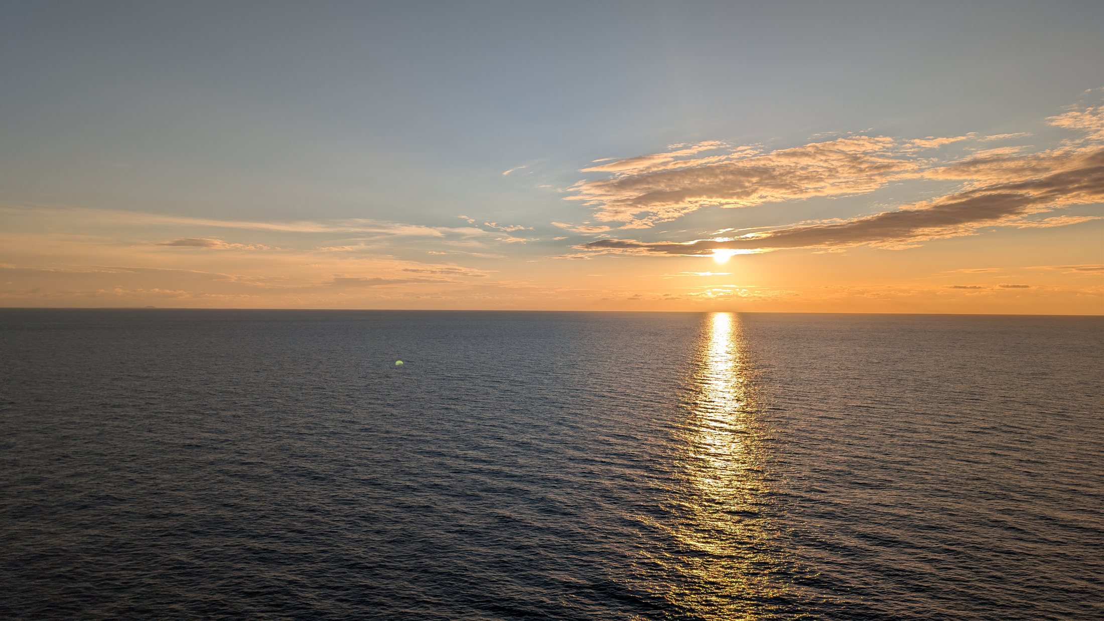 Sunset over the Caribbean Sea