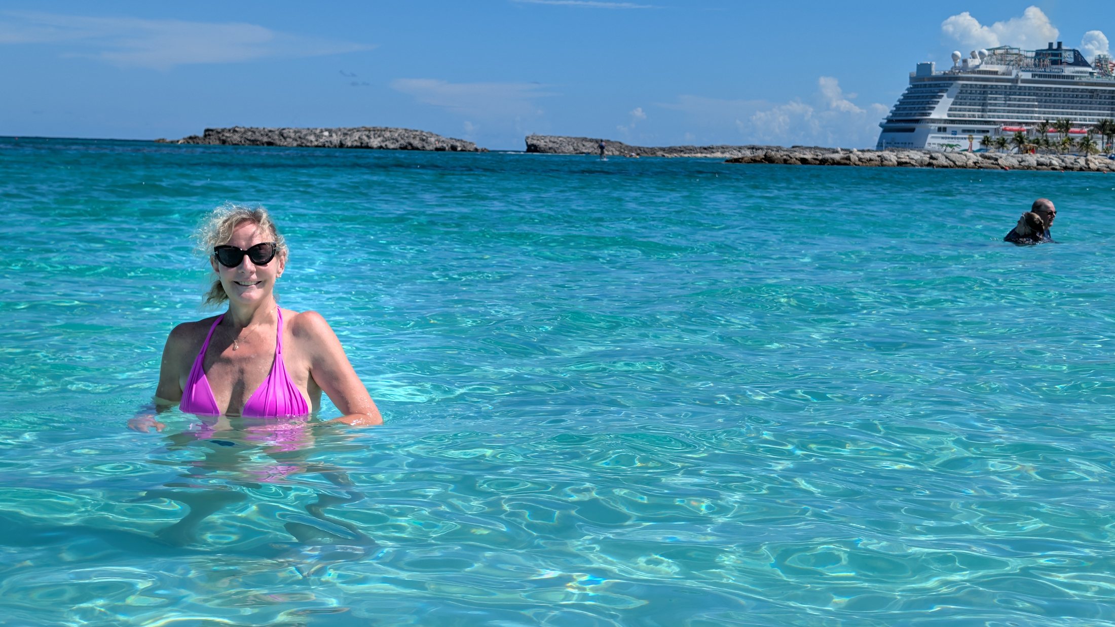 Clear blue water at Great Stirrup Cay