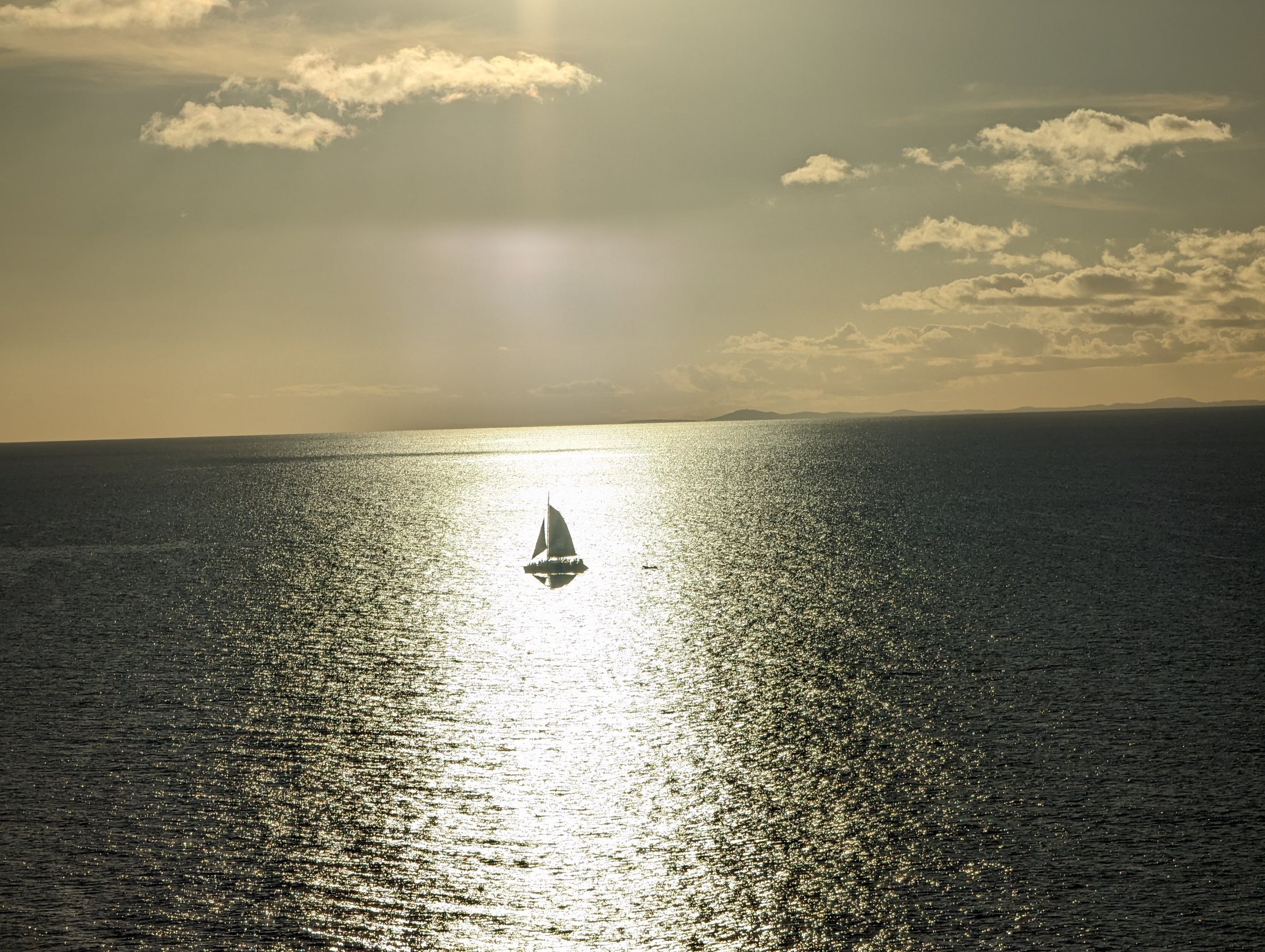 Sailboat at sunset